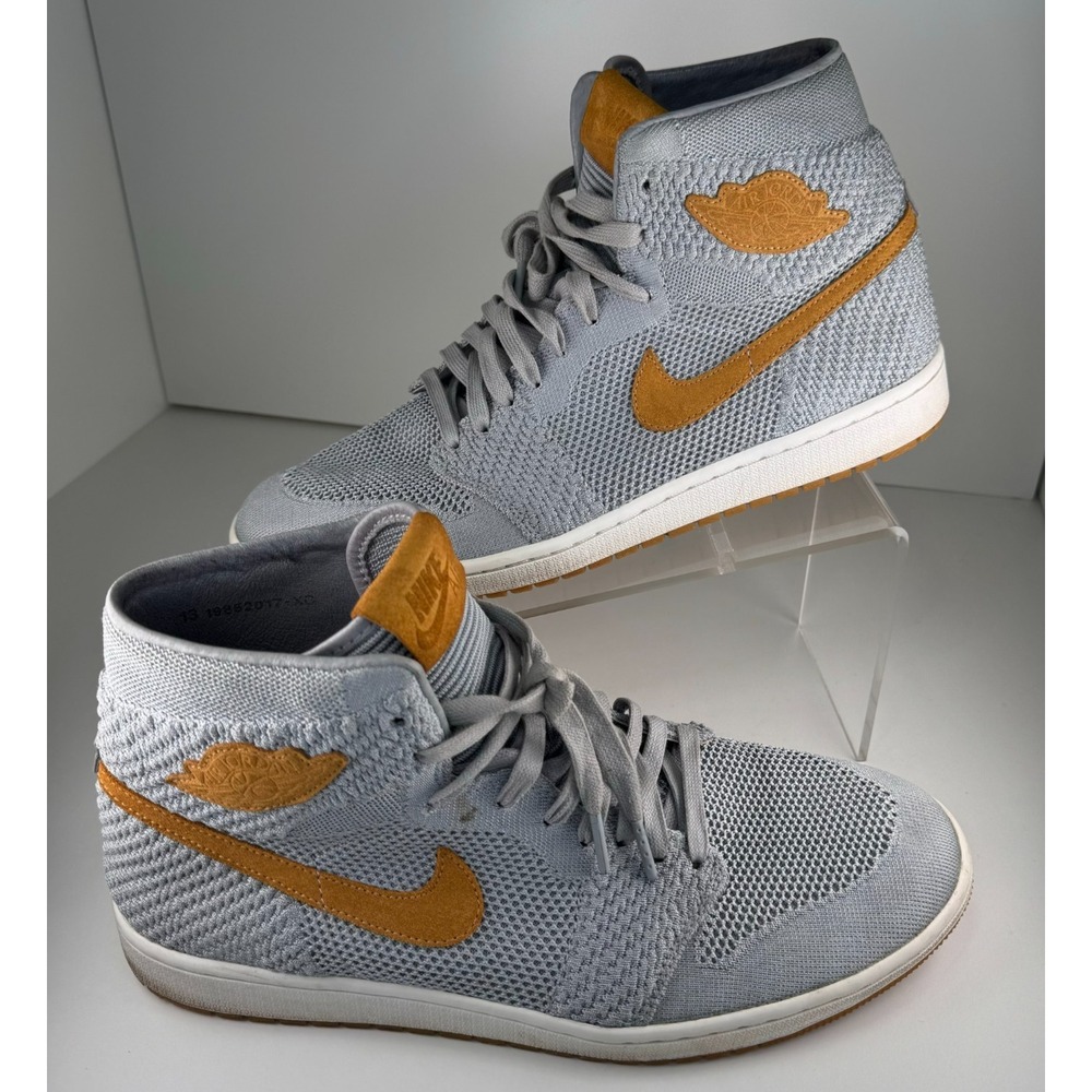 Nike Air Jordan 1 High Flyknit Wolf Gray US Size 13 Men's 2017 919704-025